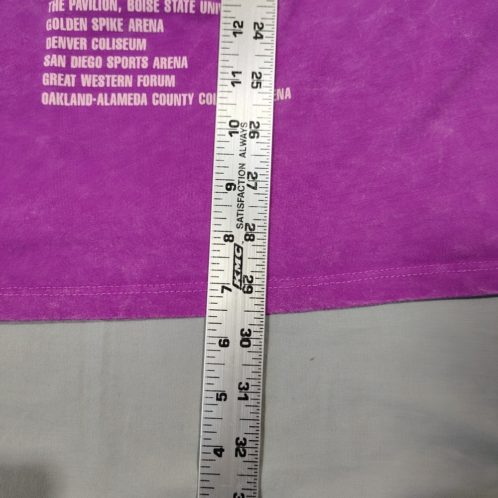 Nirvana Shirt Women Large Purple Live 93 Tour Graphic Tee Band Merch - Picture 8 of 11
